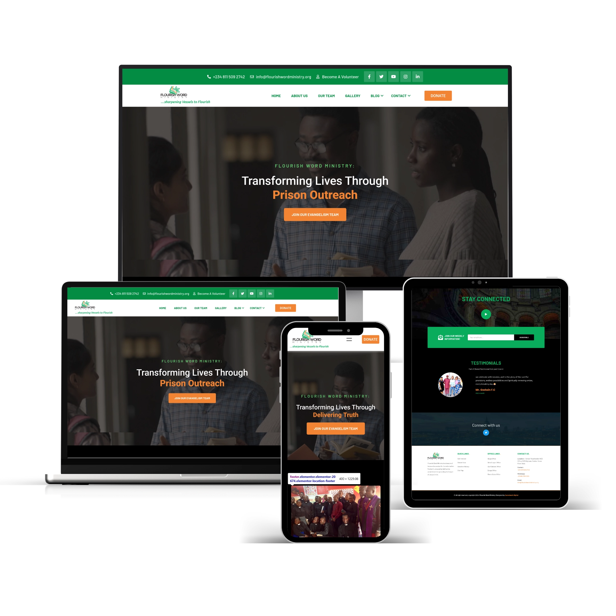 Flourishword Ministry Website Design