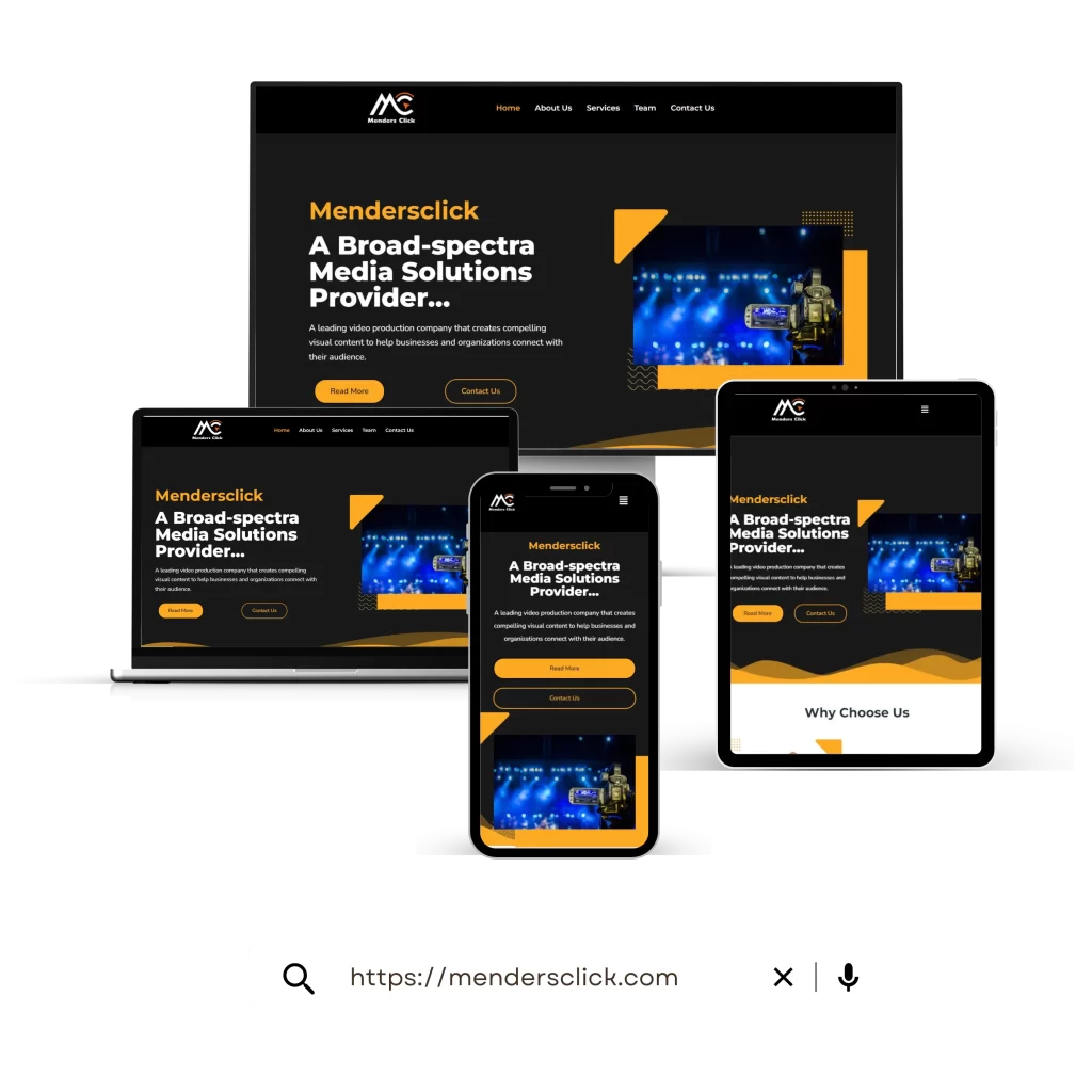 MendersClick Website Template