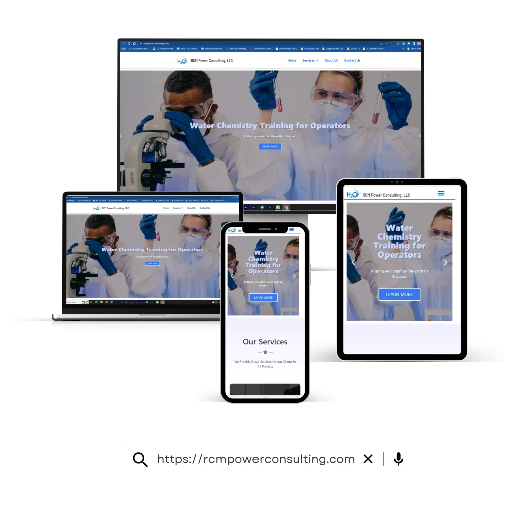 RCM Power Consulting Website Design