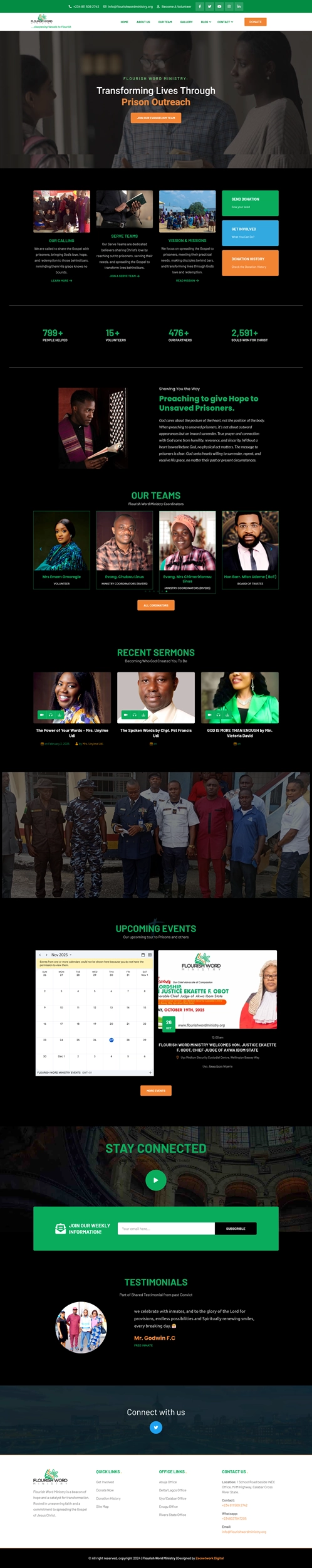 Flourishword Ministry Website Design